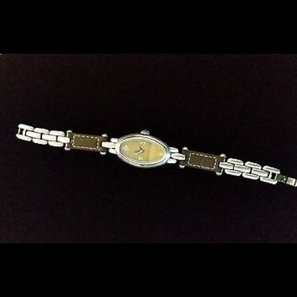 Elegant Silpada chain and brown leather straps - Picture 2 of 6